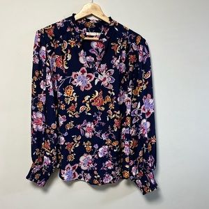 Cooper & Ella multi color floral blouse